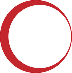 Red Circle Frame Icon	