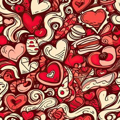 Fototapeta premium background design, happy valentine, with single theme, illustration
