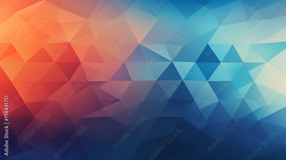 Wall mural abstract triangle background