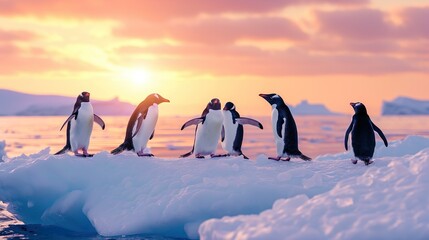 ペンギンと流氷03