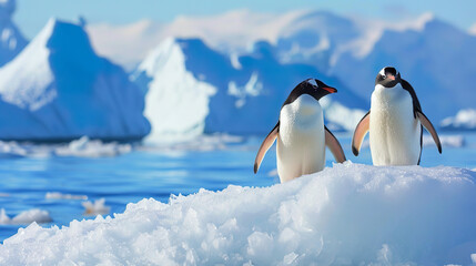 ペンギンと流氷01