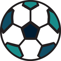 Obraz na płótnie Canvas football soccer ball, icon