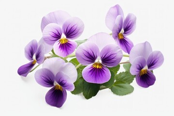 Fototapeta na wymiar Beautiful purple orchid flowers blooming on a white background