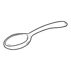 spoon illustration outline vector