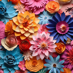 3D floral digital print, vibrant colors, pastel colors