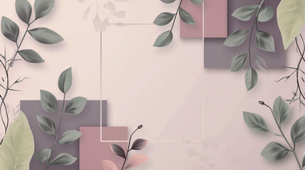 Soft Mauve-Gray and Olive abstract background vector presentation design. PowerPoint and business background.
