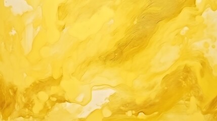 bright yellow acrylic  and ink rendering effect. Abstract art background.  Wall unevenly covered with bright yellow paint.