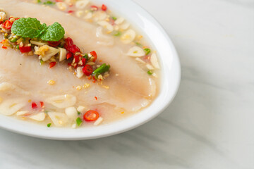 Steamed Fish in Spicy Lemon Sauce