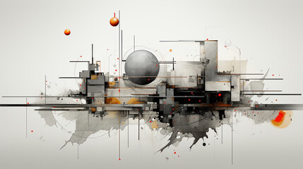 Fototapeta premium grey_layout_abstract_symbolic
