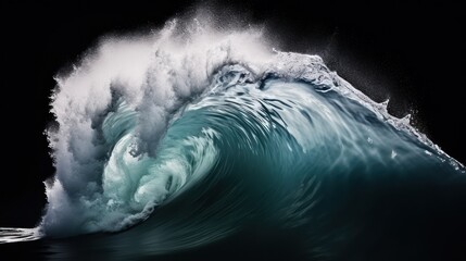 Big sea waves, tidal waves and storms, a terrifying atmosphere of the ferocity of the sea.