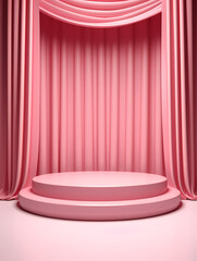 Product podium display creative background, creative template background, cosmetics booth, promotional activities