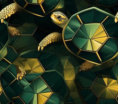 Turtle Shell , Fabric Pattern, Seamless Pattern.