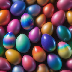 Fototapeta na wymiar colorful chocolate easter eggs