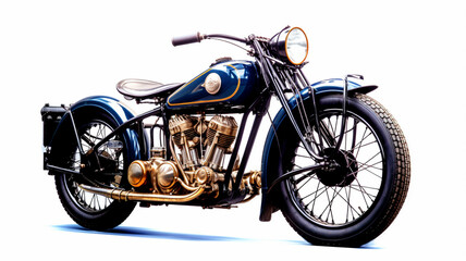 Fototapeta na wymiar Antique Motorcycle Year 1920