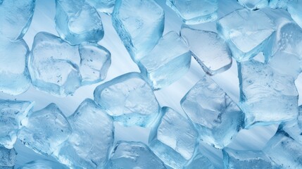 texture ice in glass bucket topview graphics beautiful winter background material