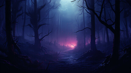 Obraz premium spooky halloween night