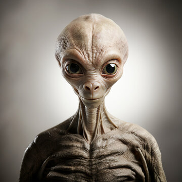 Human, extraterrestrial, alien, extraterrestrial life concept.