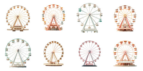 set collection Ferris wheel Artificial Intelligence Generative
