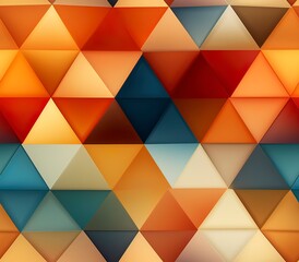 Obraz premium Triangle, Fabric Pattern, Seamless Pattern.