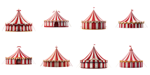 set collection circus tent Artificial Intelligence Generative