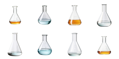 set collection lab bottle Artificial Intelligence Generative