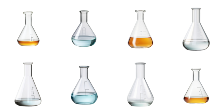 set collection lab bottle Artificial Intelligence Generative