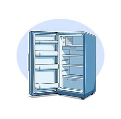 Refrigerator Cartoon Design Illustration vector eps format , suitable for your design needs, logo, illustration, animation, etc.