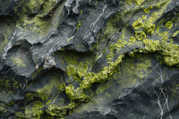 Obraz premium Natural patterns of Algae on a rock