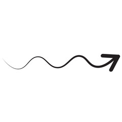 Bold arrow sign collection, set of black arrows icons, isolated on white background