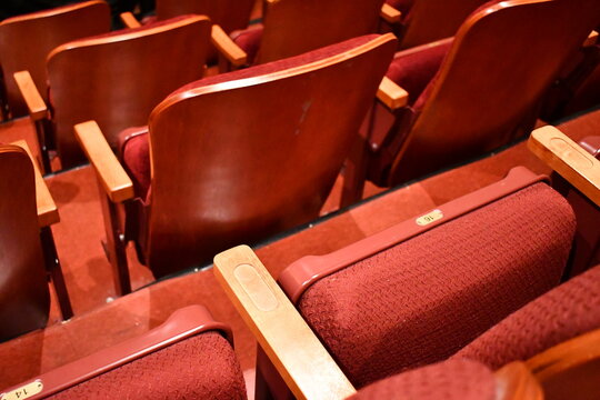 Restored classical theater seating.