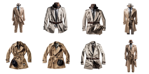 set collection detective clothes Artificial Intelligence Generative
