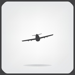 Airplane, safe flights, vector illustration on a light background. Eps 10.