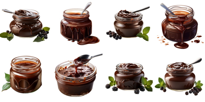 set collection chocolate jam Artificial Intelligence Generative