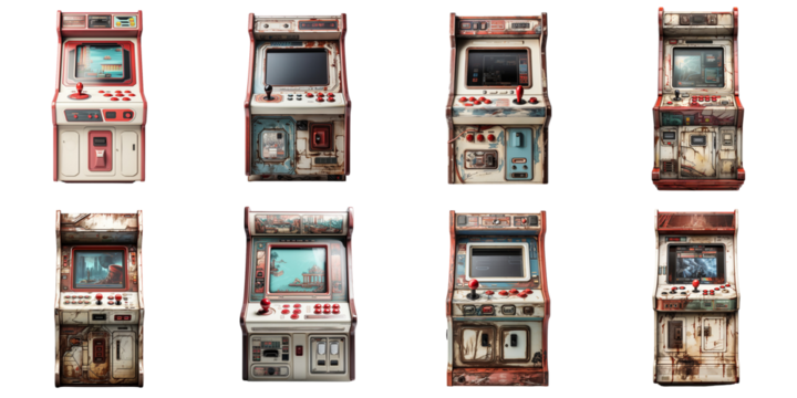 set collection video game machine Artificial Intelligence Generative