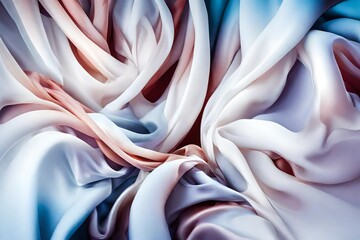 silky clothes in red green white yellow red magenta blue pink indigo and many others in contrast silky vivid colorfull abstract full frame background 