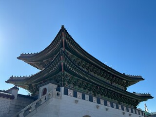 Fototapeta na wymiar Korea traditional gyeongbokgung palace