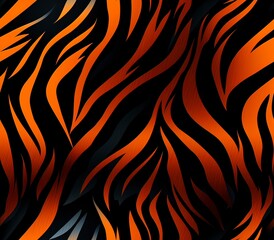 Tiger Stripes, Fabric Pattern, Seamless Pattern.
