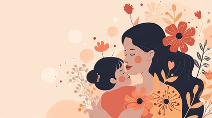 Mothers day minimalist banner 