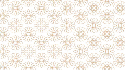 Fototapeta premium Seamless pattern with islamic mandalas on white background. Vector illustration.