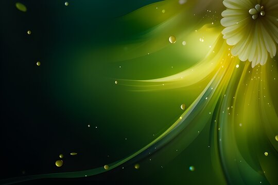 abstract background with glowing flower bloom