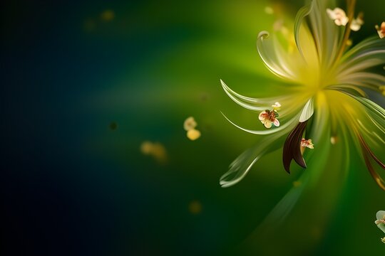 flower in the morning