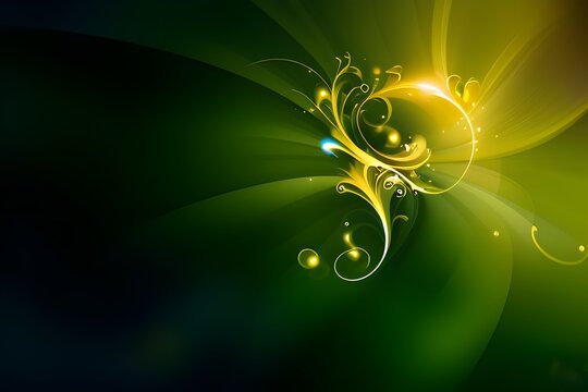 abstract floral background with ornament