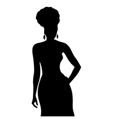 silhouette of a woman