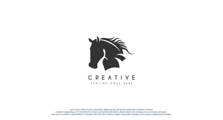 Beauty Horse Ranch Stable Stallion Logo design