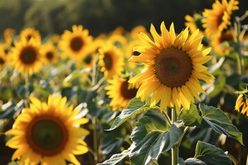 A field of sunflowers