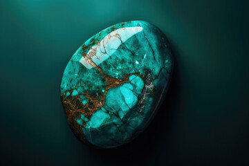Fototapeta premium Nature semiprecious rock gem stone green geology background mineral gemstone macro specimen semi-precious