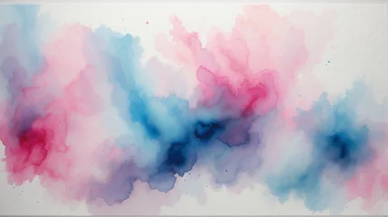 Fotobehang Abstract Color Clouds, Watercolor Smoke, Modern Artistic Style, Creativity Concept, for Contemporary Art Pieces © Lolik