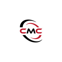 Obraz premium CMC logo. C M C design. White CMC letter. CMC, C M C letter logo design. Initial letter CMC linked circle uppercase monogram logo. C M C letter logo vector design. CMC letter logo design five style.