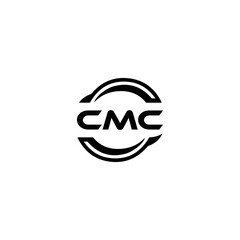 Obraz premium CMC logo. C M C design. White CMC letter. CMC, C M C letter logo design. Initial letter CMC linked circle uppercase monogram logo. C M C letter logo vector design. CMC letter logo design five style.