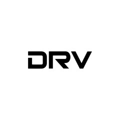 Obraz premium DRV logo. D R V design. White DRV letter. DRV, D R V letter logo design. Initial letter DRV linked circle uppercase monogram logo. D R V letter logo vector design. DRV letter logo design five style.